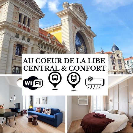 Au Coeur De La Libe - Ac - Central - Pres Tram Et Supermarches - Lit Xxl Nice Buitenkant foto